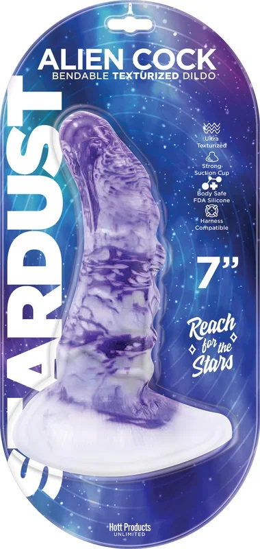 Stardust – Alien Cock – Bendable Texturized Dildo Texturized Dildo – 7 Inch