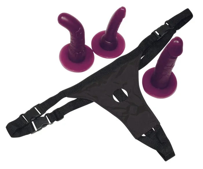 Strap-On 3-Piece Set Purple