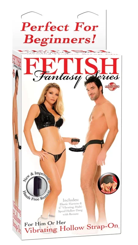 Strap-On Hollow Realistic Glans Vibro 16.5 x 5 cm