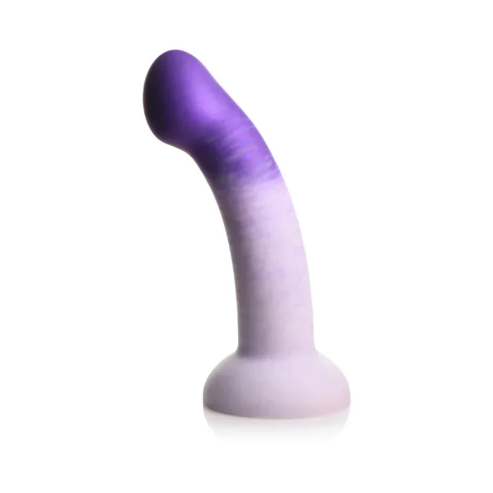 Strap U G-Swirl Curved G-Spot Harnessable Silicone Dildo With Suction Cup