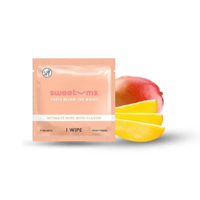 Sweetums PH Balanced Gynecologist Approved Mango Flavor Intimate Wipes