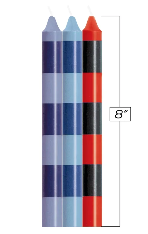 The 9’s Make Me Melt Sensual Warm Drip Candles 3pk Stripes Passionettes