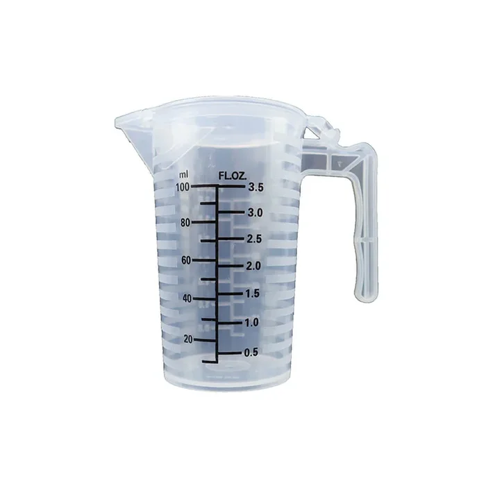 Transparent PP Plastic Liquid Measuring Cup with Lid