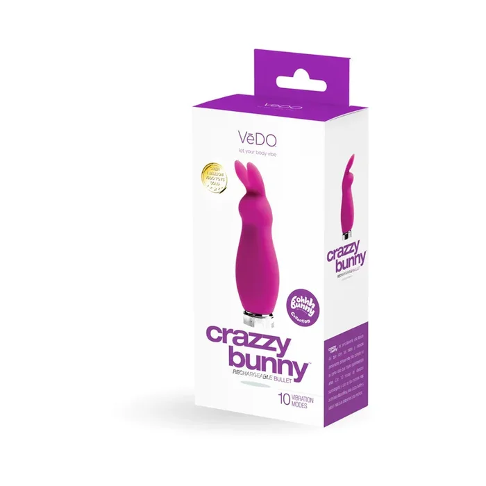VeDO Crazzy Bunny Rechargeable Mini Vibe – Perfectly Purple