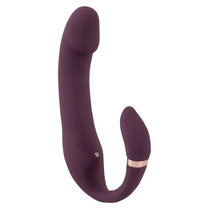 Vibrator “Nodding Tip Vibrator” made of silicone – double stimulation 18.7 cm (violet)