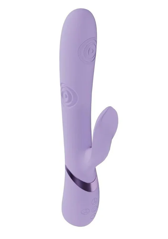 Vive Fronda Silicone Rechargeable Triple Motor G-Spot Vibrating and Tapping Leaf Clit Stimulator