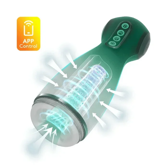 XS7: Intense Sucking Male Masturbator with 6 Modes Suction Vibration Voice & Airbag Squeeze