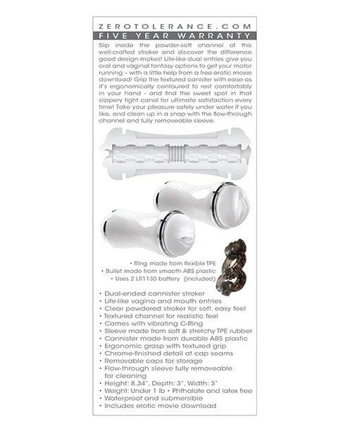 Zero Tolerance Double Dip Stroker – White